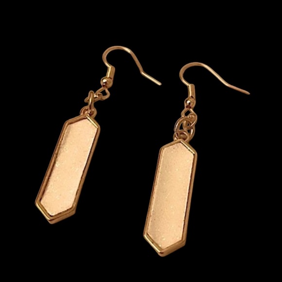 2/21/23*** - 3 for $15 gold and white sparkled earrings - Picture 2 of 2